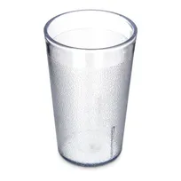 product of Carlisle 550607 Stackable Tumbler, 9-1/2 oz Clear Textured SAN, BPA Free, Dishwasher Safe