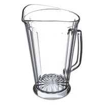 product of Carlisle 558707 Crystalite Pitcher, 60 oz Clear Polycarbonate, Tapered Lip, NSF Certified - 1/Each