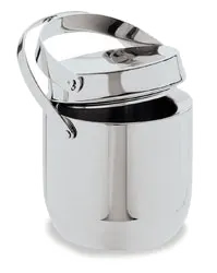 product of Carlisle 609190 Ice Bucket, 1.5-Quart Double-Wall, Flat Handle, Hinged Lid, Stainless Steel Finish