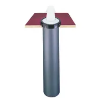 product of Carlisle C2410C18 In-Counter Cup Dispenser, 18" Tube, 5-3/4" Counter Hole, High-Impact Plastic, NSF