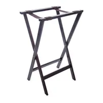 product of Carlisle C3620W11 Folding Tray Stand, 20"L x 18"W x 30"H, Kiln-Dried Hardwood, Walnut