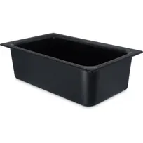 product of Carlisle CM110003 Coldmaster Food Pan, 1/1, 6" Deep, ABS Black, Refrigerant-Gel Insulated