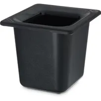 product of Carlisle CM110403 Coldmaster Food Pan, 1/6-size, 6" Deep, Refrigerant Insulated, Black, BPA Free