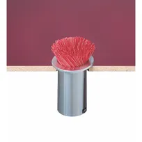 product of Carlisle L320C San Jamar Counter Straw Holder, 5-3/8" Tube x 6" , 22-Gauge Stainless Steel