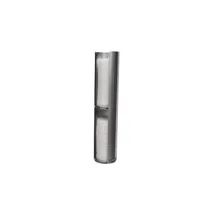 product of Carlisle L3502 Wall Mount Lid Dispenser, 23" Tube, Dual Section, 1/2 Capacity, 304 Stainless Steel
