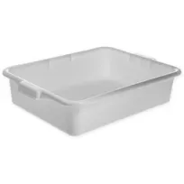 product of Carlisle N4401002 Comfort Curve Tote Box, 20" L x 15" W x 5" H Polyethylene, 1-Compartment, Rim Handles