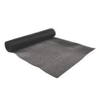 product of Carlisle PL0105 San Jamar Polyethylene Bar Shelf Liner, 2' x 10' (24" x 120") Roll, Black, Non-Slip