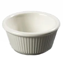 product of Carlisle S282-842 Plastic Ramekin, 3 oz (3-2/11" Dia.), Bone Melamine, Dishwasher Safe - 12/Pack