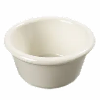 product of Carlisle S285-842 Plastic Ramekin 4 oz Bone Melamine Smooth Stackable Dishwasher Safe - 12/Pack