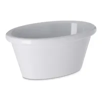 product of Carlisle S31402 - 4 oz Plastic Ramekin, 3-3/4" L x 2-5/8" W x 2-9/11" H, White Melamine, NSF, BPA Free
