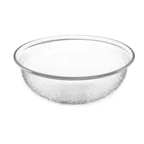 product of Carlisle SB6807 Salad Bowl - 1.4 Qt Clear Acrylic, 8" Round, Pebbled, Scratch-Resistant, BPA-Free