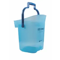 product of Carlisle SILD6000 Ice Tote - 6‑Gallon Blue Polypropylene Light Duty Ice Tote, Dual‑Grip Handles, NSF