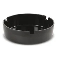 product of Concasse MCACCCEN01 - 4" Black Melamine Ash Tray, 4" Diameter, Smallware Tabletop Accessory