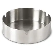 product of Concasse MCACCCEN02 Ash Tray, 4" Diameter Stainless Steel Tabletop Accessory