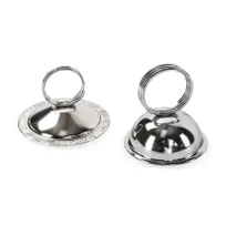 product of Concasse MCACCSOP01 Menu Card Holder Clip, Ring Type, Smallware Tabletop Menu Holder, Metal Finish