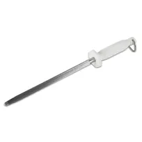product of Concasse MCC120 - 12" Round Sharpening Butcher Steel, Chrome Blade, Steel Handle, Chef Sharpener