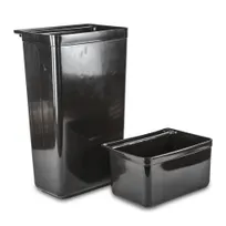 product of Concasse MCC95006 - Cart Garbage Box for Bus Carts, Black Plastic, 12-in Width, 15-lb, Snap-Fit Install