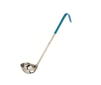product of Concasse MCCAI06A Serving Ladle, 6oz Stainless Steel with Aqua Plastic Handle