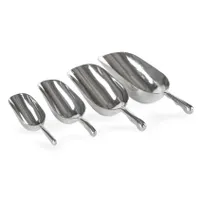 product of Concasse MCCALU12 Ice Scoop - 12 oz Capacity, Solid Aluminum Construction, Durable Kitchen Hand Tool