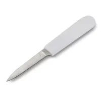 product of Concasse MCCMON03R Paring Knife, 3" Blade, White Handle, Stainless Steel, Stamped, Clip Point