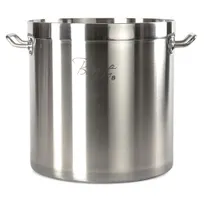 product of Concasse MCCOOAIFD5000K Stock Pot, 50 Liter (16-1/2" x 16"), Compound Bottom, Stainless Steel, Cover