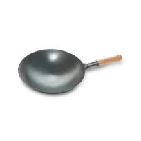 product of Concasse MCCOWOK03 Wok Pan, 14" x 4", Carbon Steel, Stainless Steel Handle