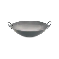 product of Concasse MCCOWOK04 Wok Pan, 14" x 4", Carbon Steel, Side Handles, Induction Ready