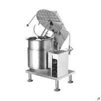 product of Cleveland MKET20T 20 Gallon Countertop Tilting 2/3 Steam Jacketed Electric Kettle w/ Stand