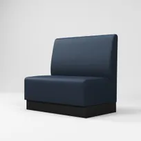 product of G & A QSM-S1-CUSTOM Modular Booth, 28"W x 26"D x 42"H, Upholstered Seat & Back, Upholstered Frame Finish