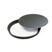 product of Louis Tellier 226630 Roasting Tart Pan, 9.4" Diameter x 1.4" Height, Round Fluted Loose Bottom