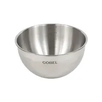 product of Louis Tellier GL329 Mixing Bowl - 9.5" Diameter Round Bottom Stainless Steel, Top Dia 5-11", Kitchen