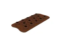 product of Louis Tellier SCG060 Ball Mold, 0.27 Oz., 1.06" Dia. x 0.98" H Silicone Uncoated Baking Mold