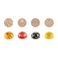 product of Louis Tellier STAMPA Chocado Choco Mold, 1.22" Dia x 0.66" H With 2.39" x 1.14" Handle, Silicone