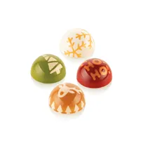 product of Louis Tellier STAMPB Chocado Choco Stamp B Mold 1.22" Dia X 0.66" H Silicone Handle 2.39" X 1.14"