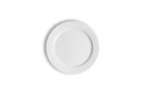 product of Ariane Porcelain APRARN000011015 Ivory 6" Round Flat Porcelain China Plate, 12/Case