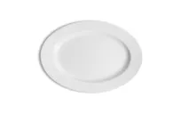 product of Ariane Porcelain APRARN000015017 Prime Oval Platter, 6 2/3" (17 cm), Ivory Porcelain, 12/Case