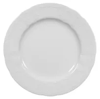 product of Seltmann 001-600942 China Plate - 12" Round Flat Porcelain Plate with Wide Rim, Salzburg Style
