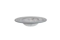 product of Ardacam 1983-7 Glass Bowl, 9.8" Diameter, 16.9 oz Capacity, Gusto Black & White Design - Dinnerware