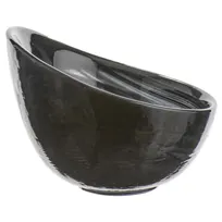 product of Mikasa 2066-43 Ardacam Serving Bowl, 3.94" Diameter, White, Black Glass, Gusto Design