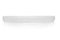 product of Ardacam 2446-2 Footed Glass Dinner Plate, 11" Diameter Round, New White Finish, Asos Style