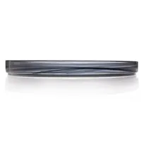 product of Ardacam 2446-43 Footed Glass Dinner Plate, 11" Round, Black Asos Finish, Elegant Tableware