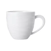 product of Mikasa 5260088 Camilla Cup, 7 oz, Embossed, Vitrified Porcelain, Bright White