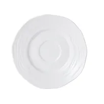 product of Mikasa 5260089 China Saucer, 5.5" Diameter, Round, Wide Rim, Vitrified Porcelain, Bright White