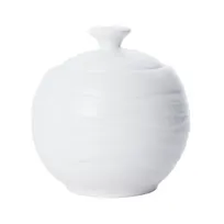 product of Mikasa 5260091 Camilla Sugar Bowl, 10 oz, 3-1/2" dia., Round, Porcelain, Bright White, With Lid