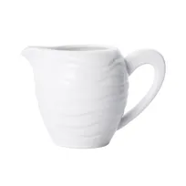product of Mikasa 5260092 Creamer Pitcher, 7 oz, 4-3/4" x 2-15/16" x 3-1/8"H, Vitrified Porcelain, Bright White