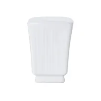 product of Mikasa 5260251 Onda Salt Shaker, 1 3/4" x 1 3/4" x 2 3/10"H, Vitrified Porcelain, Soft White