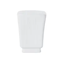 product of Mikasa 5260252 Onda Pepper Shaker, 1-3/4" x 1-3/4" x 2-3/10"H, Square, Fluted, Soft White Porcelain