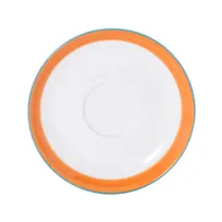 product of Mikasa 5260343 China Saucer, 6" Sunday Brunch, Orange Ceramic Porcelain, Dishwasher & Microwave Safe