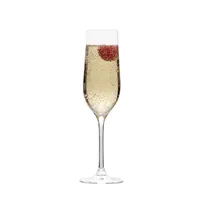 product of Mikasa 5275306 Abbey Champagne Glass, 6.5 oz, 2.56"W x 2.56"D x 8.62"H, Flute Shape, Stem Base