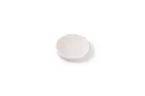 product of Chic 5314806 Platform Plate - 4.875" Round White Marble Porcelain, Dishwasher, Microwave & Oven Safe